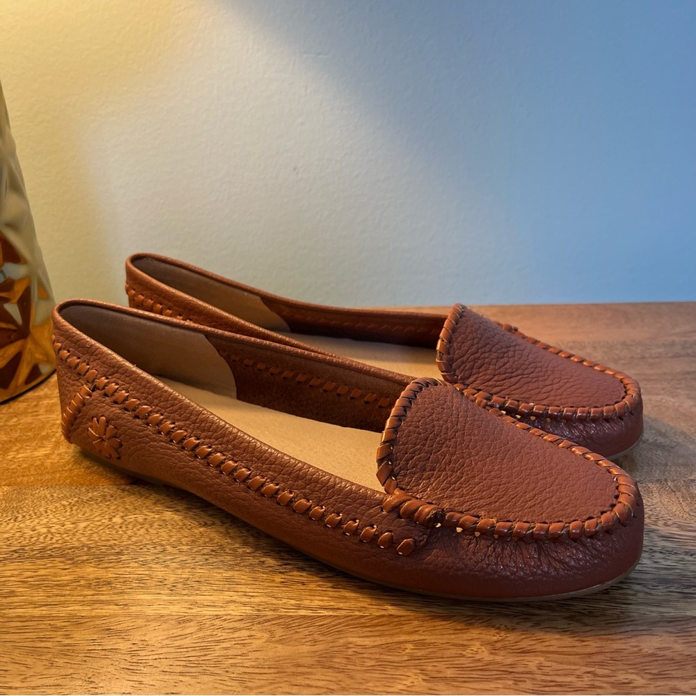 Jack Rogers Brown Moccasins